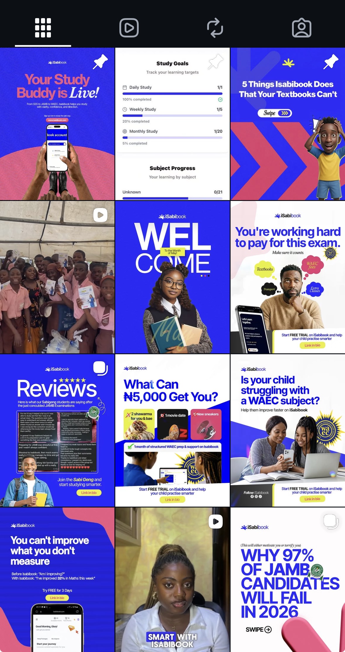 ISabiBook social media content