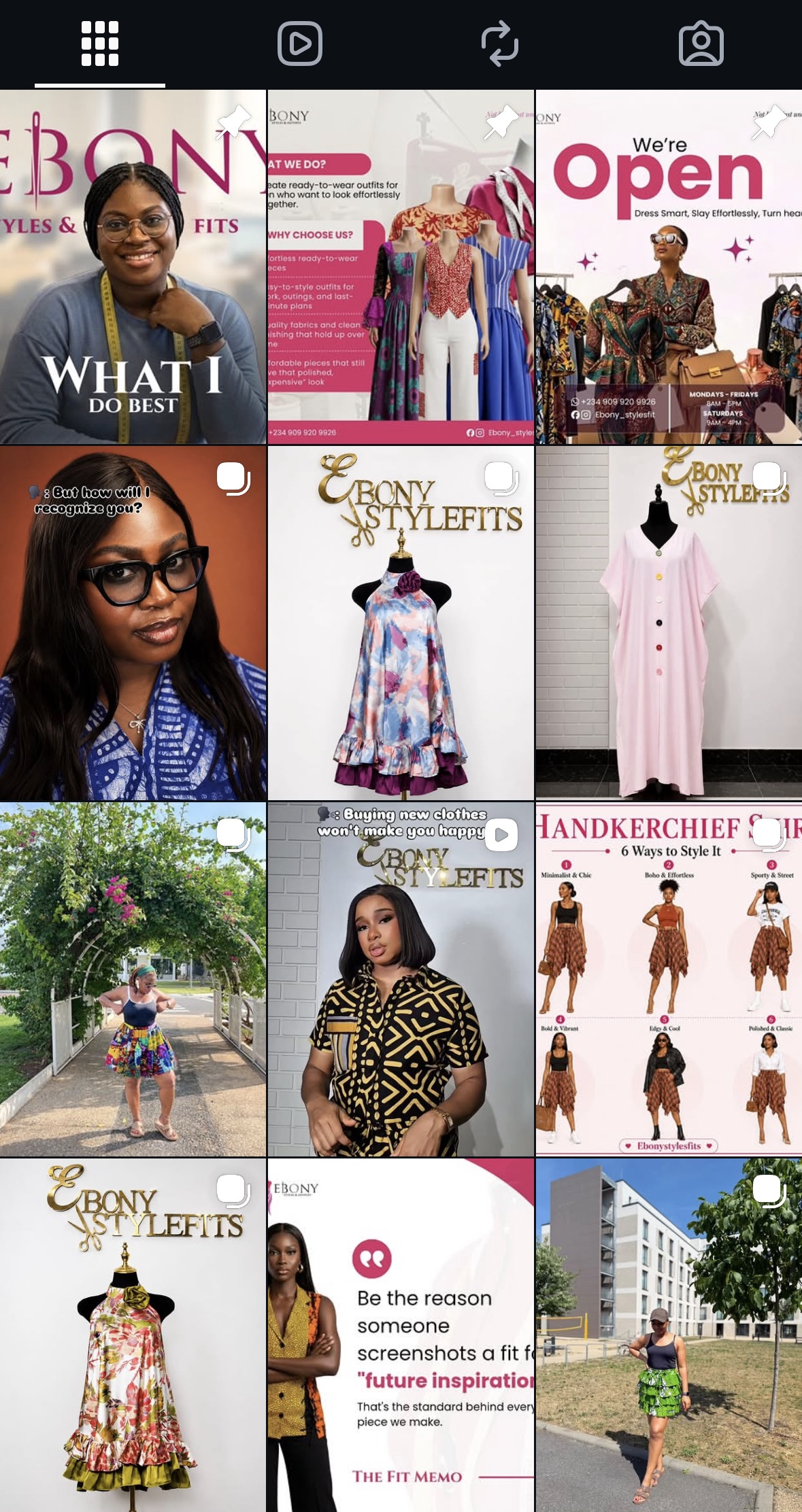 Ebony StyleFits social media content